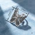 European Palace British Style Butterfly Vintage Aged Ring For Women Fashion Jewelry view 4