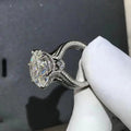 Classic Six Prong Cubic Zirconia Wedding Ring Romantic Bridal Finger Ring For Women view 3