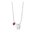 Sweet Cool Copper Cat Zircon Pendant Crystal Necklace Bracelet Jewelry Set view 5