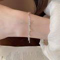 Sweet Cool Copper Cat Zircon Pendant Crystal Necklace Bracelet Jewelry Set view 4