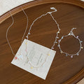 Sweet Cool Copper Cat Zircon Pendant Crystal Necklace Bracelet Jewelry Set view 3