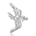 Stainless Steel Dove Brooch Pin For Suit And Coat Decoration view 5
