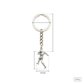Zinc Alloy Football Player Keychain Sports Bag Charm Gift view 2