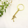 Zinc Alloy Football Player Keychain Sports Bag Charm Gift view 4