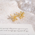 Sterling Silver Pin 18K Real Gold Plated Zircon Resin Firework Stud Earrings For Women view 3