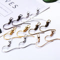 Beaded Fishhook Earring Wires in Five Metal Finishes view 1