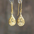 Vintage Creative Hollow Pattern Pendant Earrings Simple Fashion Personality Drop Ear Jewelry view 1