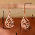 Vintage Creative Hollow Pattern Pendant Earrings Simple Fashion Personality Drop Ear Jewelry view 4