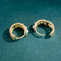 Summer Baroque Faux Pearl Hoop Ear Cuffs, Elegant Niche Design Clip Earrings For Women view 3