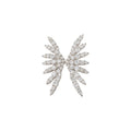 Sparkling Zircon Angel Wing Copper Clip-on Earrings For Women, Light Luxury European Style view 5