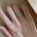European Simple Band Row Rhinestone Ring For Women view 1