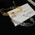 Light Luxury Oval Zircon Beaded Copper Bangle For Women, European American Vintage Style view 3