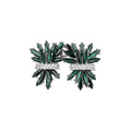 Alloy Sparkling Rhinestone Wing Stud Earrings For Women Irregular Geometric Minimalist Statement Style view 5