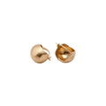 Brushed Copper Semi Circle Ear Cuff Earrings Geometric Minimalist Fashion Jewelry view 5