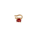 Light Luxury Gold Plated Zircon Round Clip-on Earrings For Non-Pierced Ears view 5
