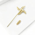 Gold Plated Copper Windmill Brooch Pin For Women's Fashion Clothing view 3