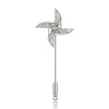 Gold Plated Copper Windmill Brooch Pin For Women's Fashion Clothing view 5