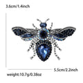 Alloy Rhinestone Bee Brooch Pin For Men's And Women's Suits view 9