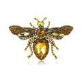 Alloy Rhinestone Bee Brooch Pin For Men's And Women's Suits view 1