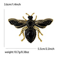 Alloy Rhinestone Bee Brooch Pin For Men's And Women's Suits view 6