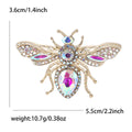 Alloy Rhinestone Bee Brooch Pin For Men's And Women's Suits view 10