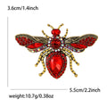 Alloy Rhinestone Bee Brooch Pin For Men's And Women's Suits view 4
