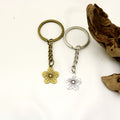 Metal Five-Petal Plum Blossom Keychain Bag Charm view 3