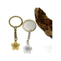 Metal Five-Petal Plum Blossom Keychain Bag Charm view 5