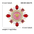 Alloy Rhinestone Cartoon Brooch Pin For Luxury Women's Apparel view 6