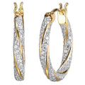 Vintage Hong Kong Style Geometric Round Hoop Earrings, Fashion Metal Ear Cuffs For Women view 1