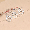Openwork Paw Print Metal Charm in Five Vintage Finishes view 8