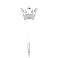 Gold Plated Copper Crown Brooch For Trendy Garment Decoration view 5