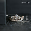 Rose Gold Tone Clear Crystal Crown Ring Fashion Jewelry view 5