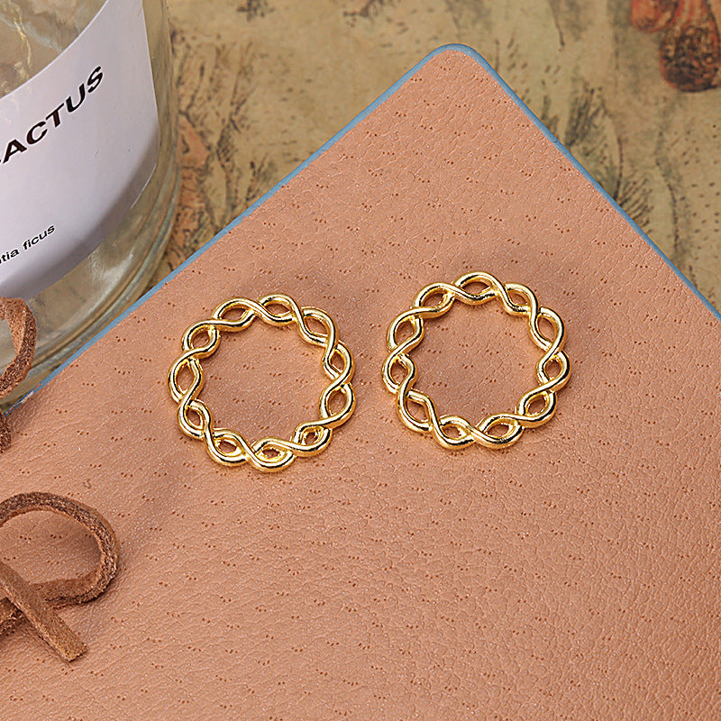 20mm Twisted Alloy Ring Connector Pendant