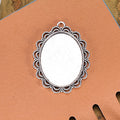 Large Oval Lace Edge Pendant Trays in Four Finishes view 5