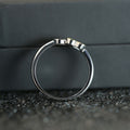 Two Tone Interlocking Heart Open Ring Fashion Jewelry view 4