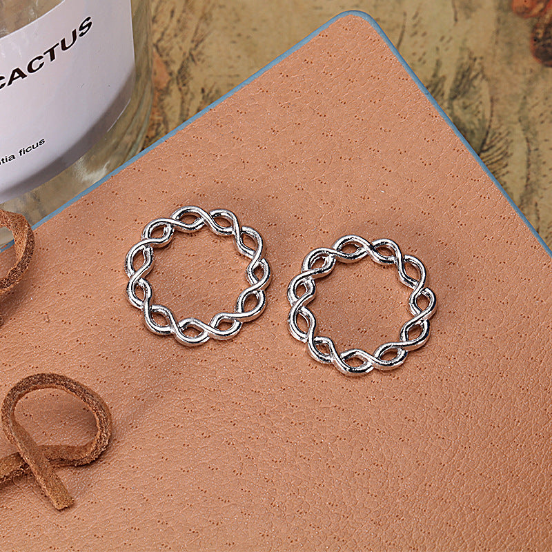 20mm Twisted Alloy Ring Connector Pendant