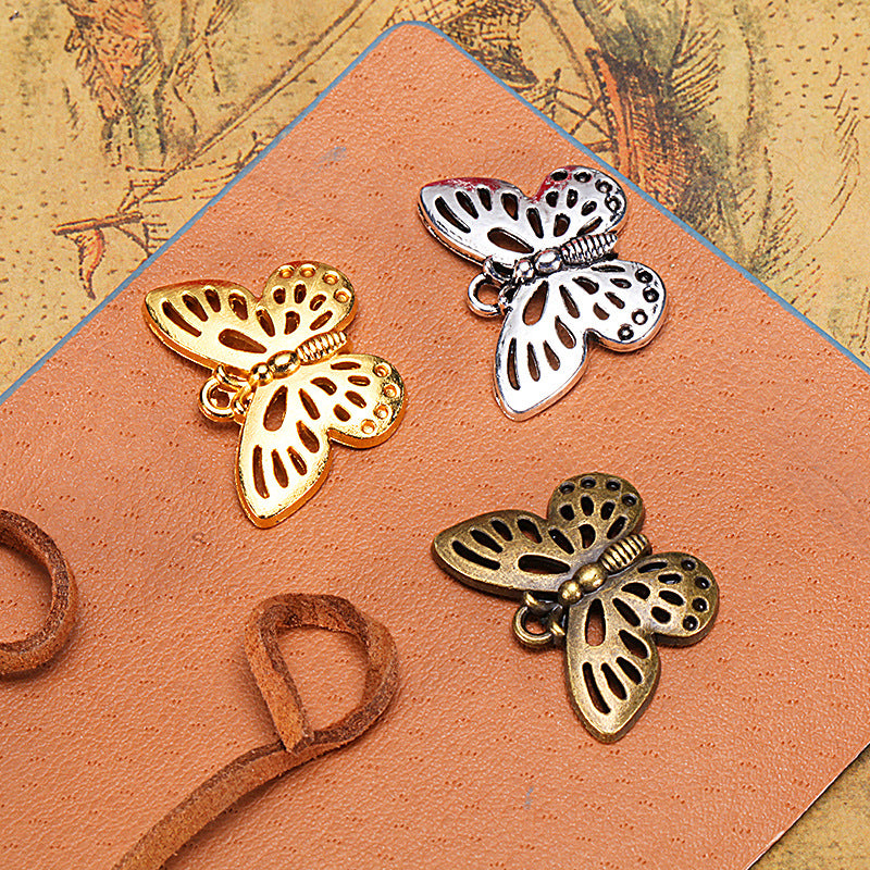 25x18mm Alloy Butterfly Charm Pendant