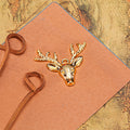 Openwork Reindeer Head Alloy Charms in Three Metal Finishes view 5