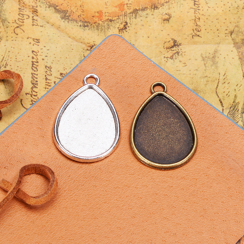 18x25mm Teardrop Pendant Tray Bezel Setting