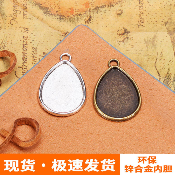 18x25mm Teardrop Pendant Tray Bezel Setting