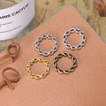 Twisted Ring Metal Component in 3 Finishes for Jewelry Crafts view 1