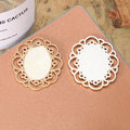 Large Oval Filigree Cabochon Settings in Four Finishes view 4