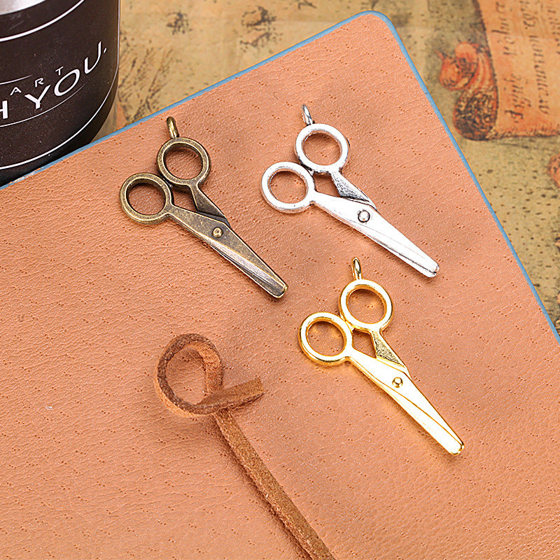 33x16mm Scissors Charm Pendant for DIY Jewelry