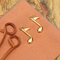 Double Sided Music Note Charms in Three Metal Finishes view 5