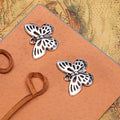 Openwork Butterfly Antique Tone Alloy Jewelry Making Component in 3 Finishes view 6