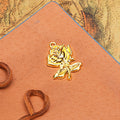Stemmed Rose Metal Charm in Three Vintage Finishes view 3