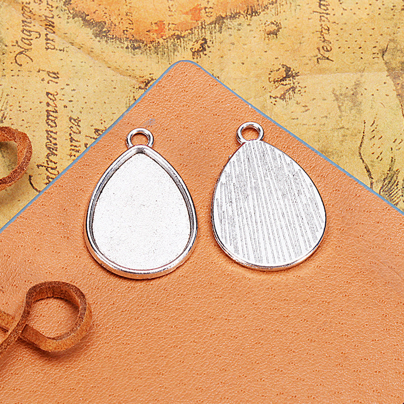 18x25mm Teardrop Pendant Tray Bezel Setting