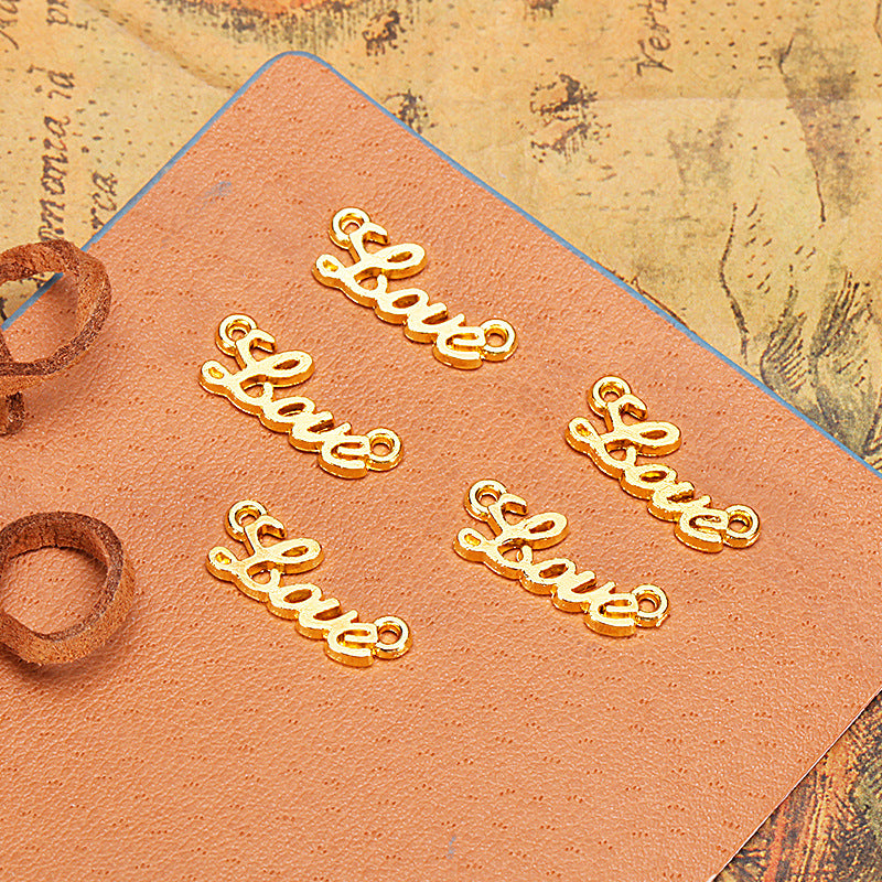 Vintage LOVE Letter Connector Charm 20x8mm