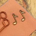 23x13mm Double-Sided Music Note Alloy Charm Pendant